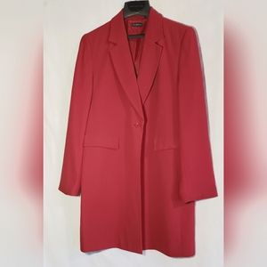 Red Blazer, long size 14.